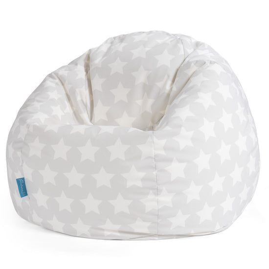 Pouf Poire Classique - Imprimé Gris étoile 01