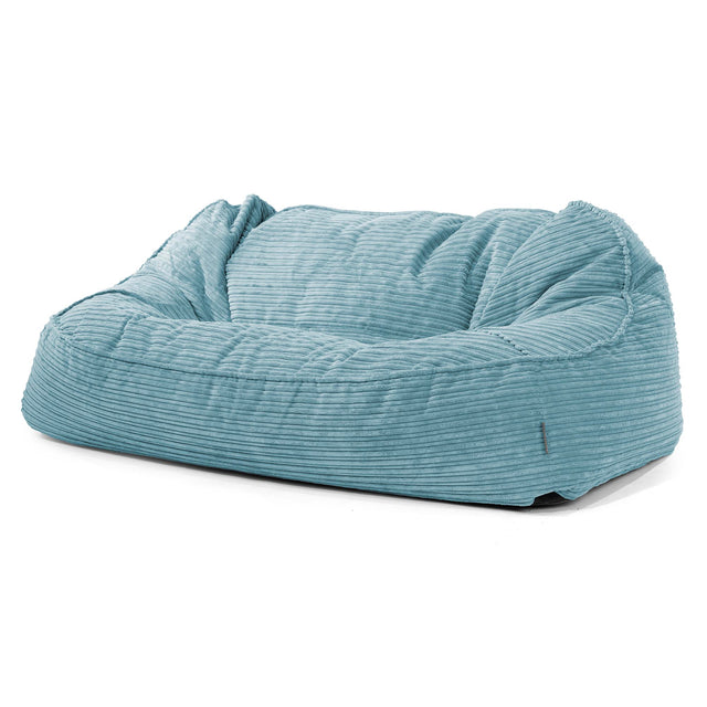 Le Canapé Pouf Géant Doudou - Côtelé Mer Égée 01