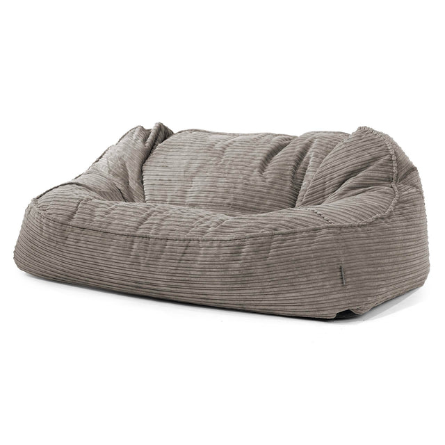 Le Canapé Pouf Géant Doudou - Côtelé Anthracite 01