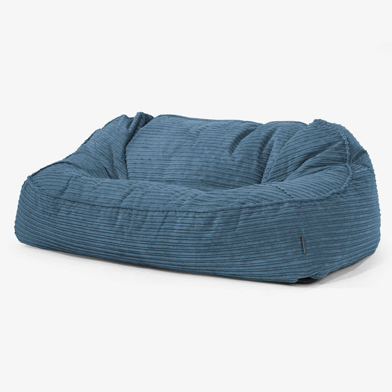 Le Canapé Pouf Géant Doudou - Côtelé Bleu Marine 01