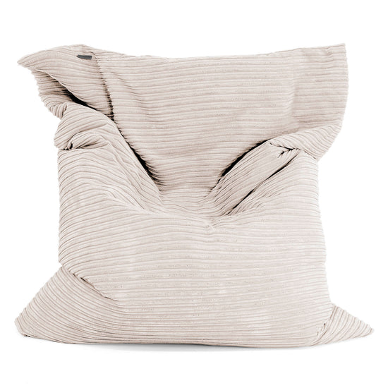 Pouf Géant XXL - Côtelé Crème 01