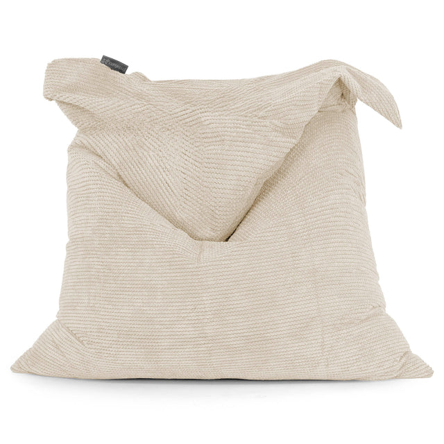 Pouf Géant XXL - Pompon Crème 01