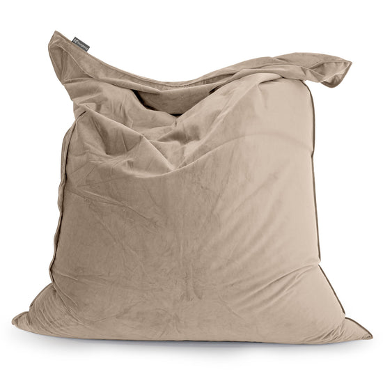 Pouf Géant XXL - Velours Vison 01