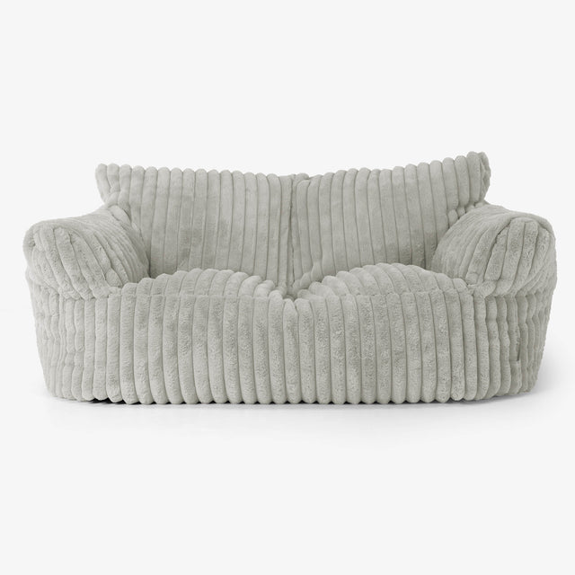 Joséphine Canapé Pouf - Velours Côtelé Ultra Pelucheux Vert Sauge 01