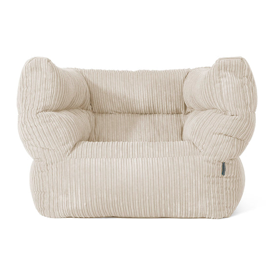 Albert Pouf Fauteuil Design 2.0 - Côtelé Crème 01