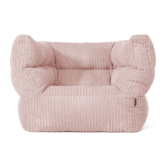 Albert Pouf Fauteuil Design - Côtelé Rose 01
