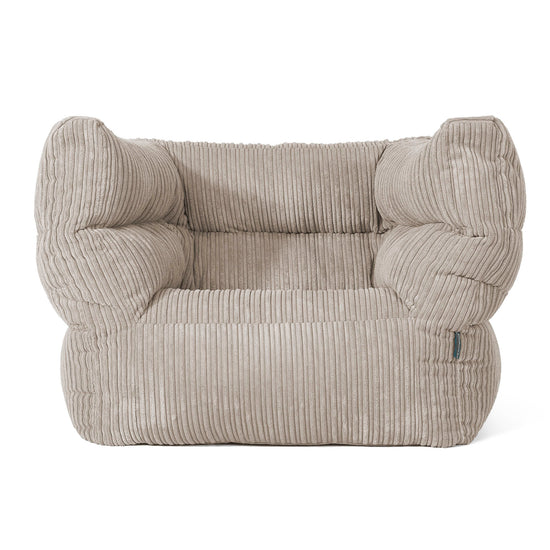 Albert Pouf Fauteuil Design - Côtelé Vison 01