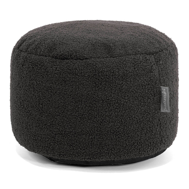 Petit Repose Pied - Bouclé Anthracite 01