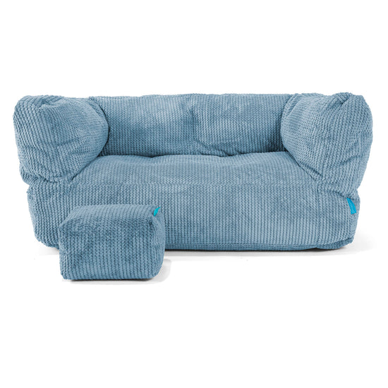 Canapé Enfant Albert 2-6 ans - Pompon Bleu Ciel 02