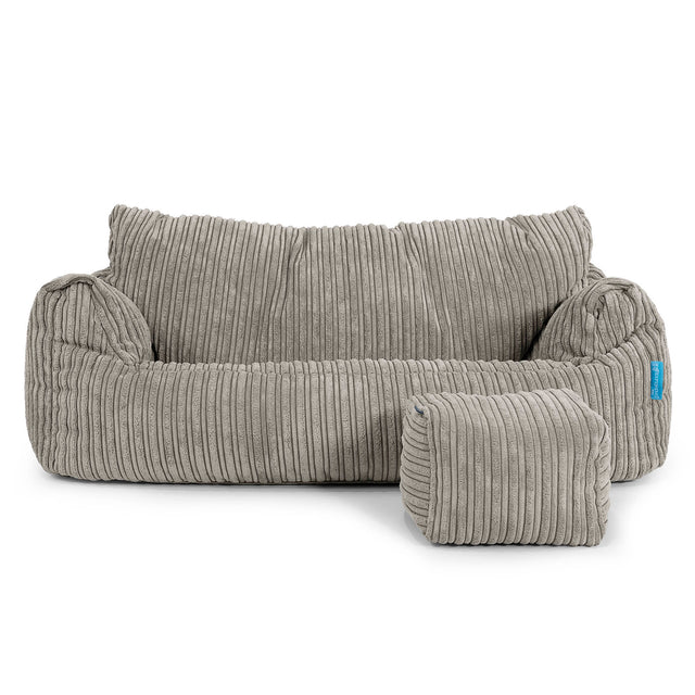 Joséphine Canapé Pouf pour Enfant 1-5 ans - Côtelé Vison 02