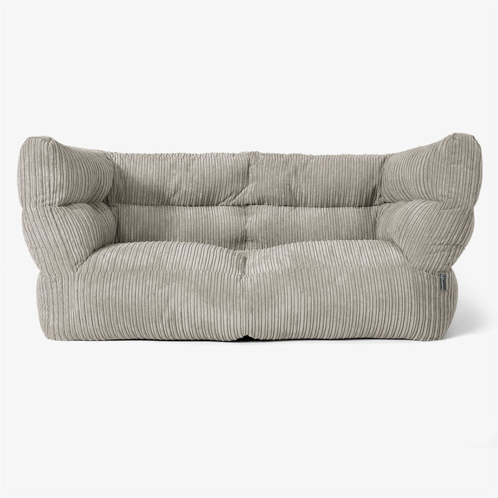 Canapé Pouf Albert 2 places - Côtelé Vison 01