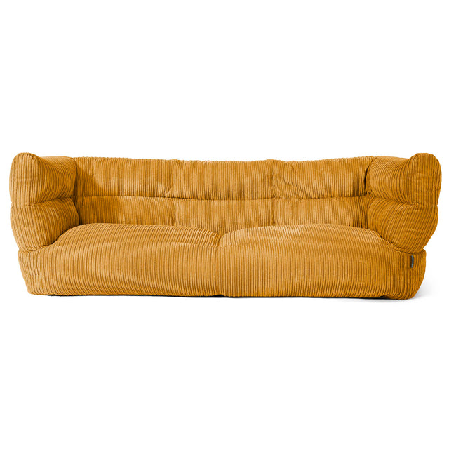 Canapé Pouf Albert 3 places - Côtelé Miel doré 01