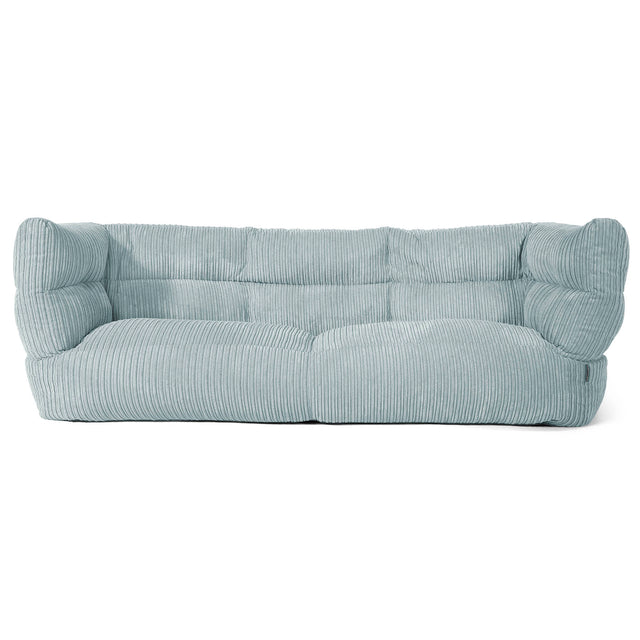 Canapé Pouf Albert 3 places - Côtelé Vert Menthe 01