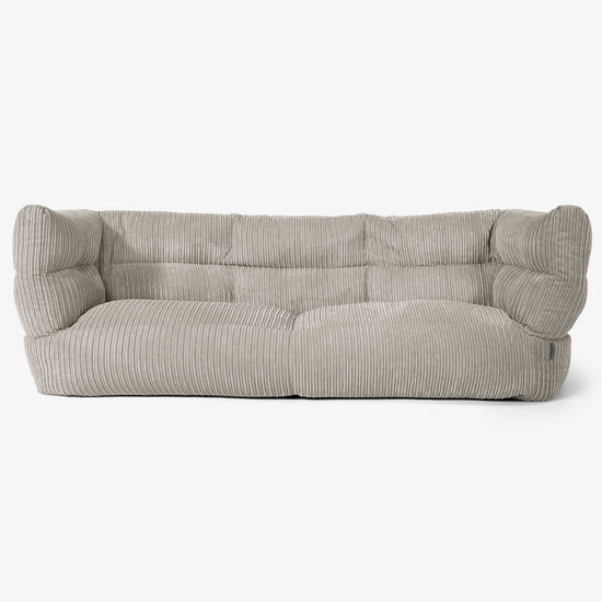 Canapé Pouf Albert 3 places - Côtelé Vison 01
