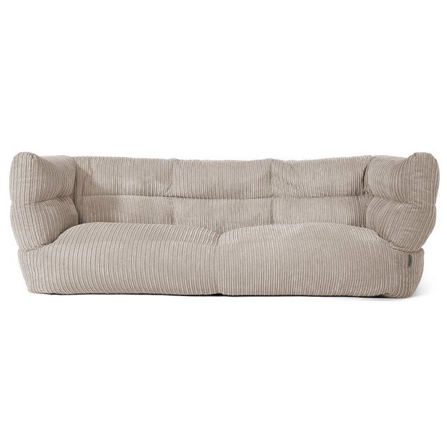 Canapé Pouf Albert 3 places - Côtelé Vison 01