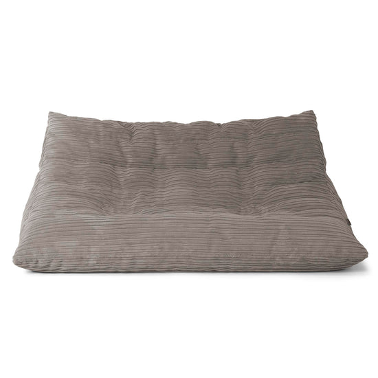 Canapé Pouf de Sol Noah - Côtelé Anthracite 01