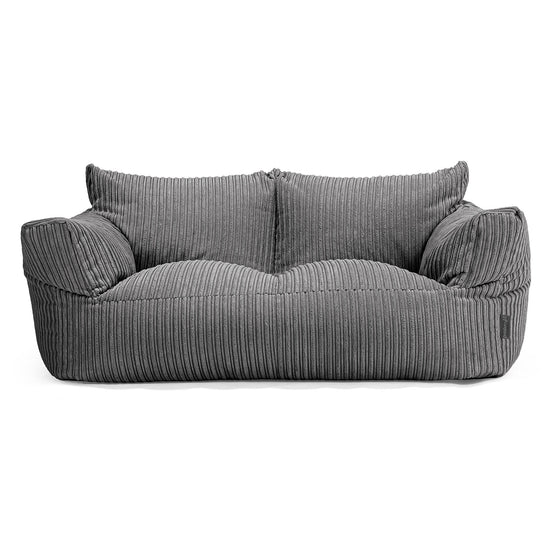 Joséphine Canapé Pouf - Côtelé Gris Ardoise 01