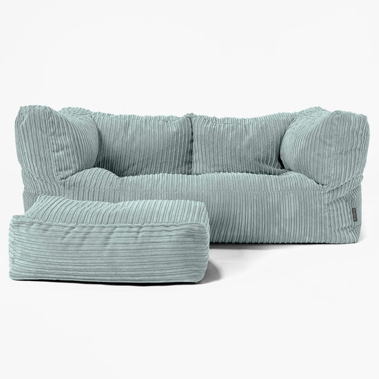 Canapé Pouf Albert 2 places - Vert Menthe 02