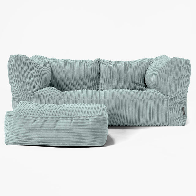 Canapé Pouf Albert 2 places - Vert Menthe 02