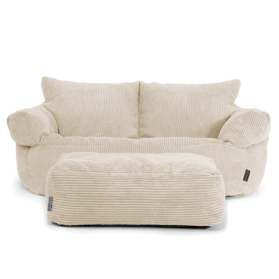 Joséphine Canapé Pouf - Pompon Crème 02