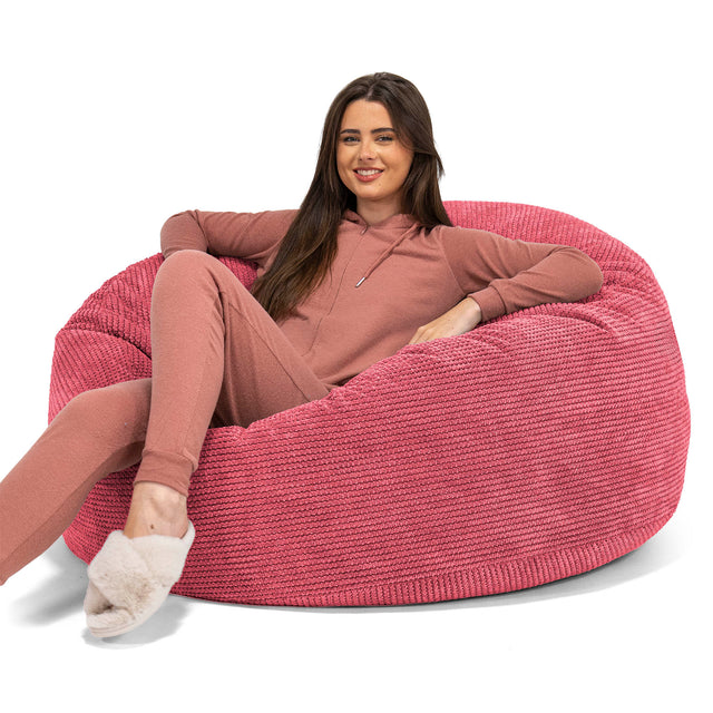 Canapé Pouf Géant Mammouth - Pompon Rouge pastel 01