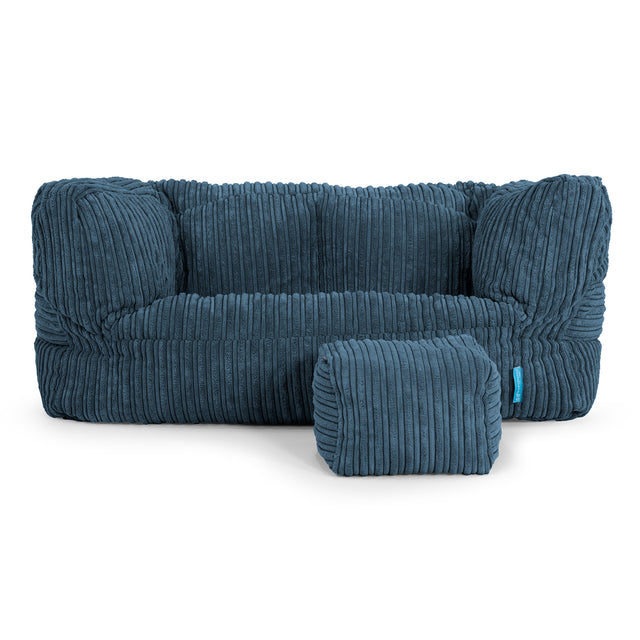 Canapé Enfant Albert 2-6 ans - Côtelé Bleu Marine 02