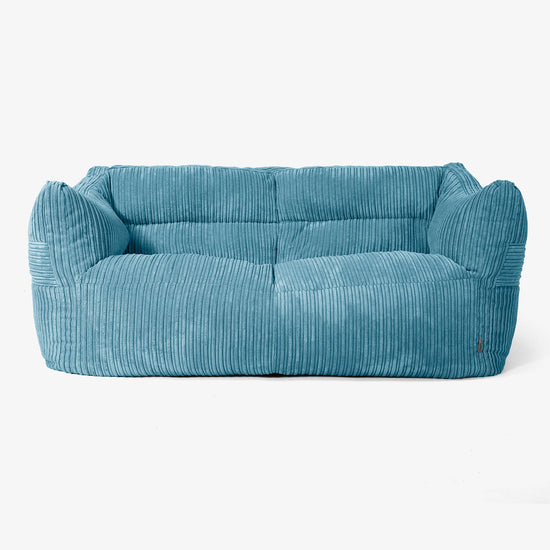 Canapé Pouf Victor - Côtelé Mer Égée 01