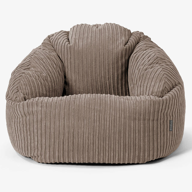 Pouf Chaise Bubble - Côtelé Grège 01