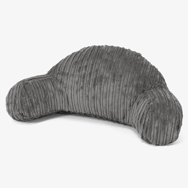 Coussin de Lecture avec Dossier pour Enfants - Côtelé Anthracite 01