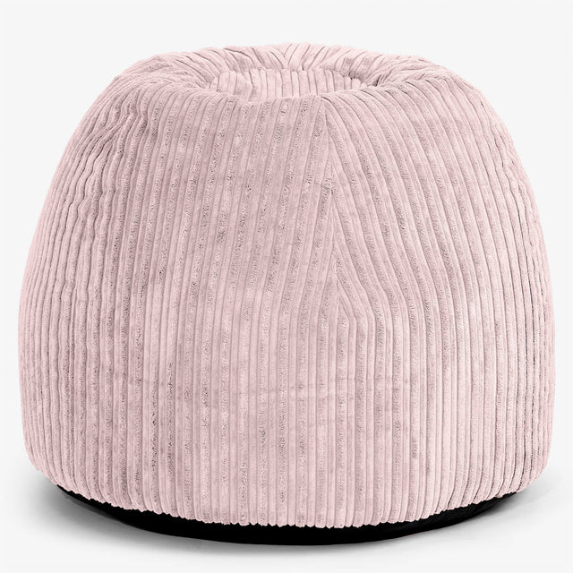 Tabouret Pouf de Coiffeuse - Côtelé Rose 01