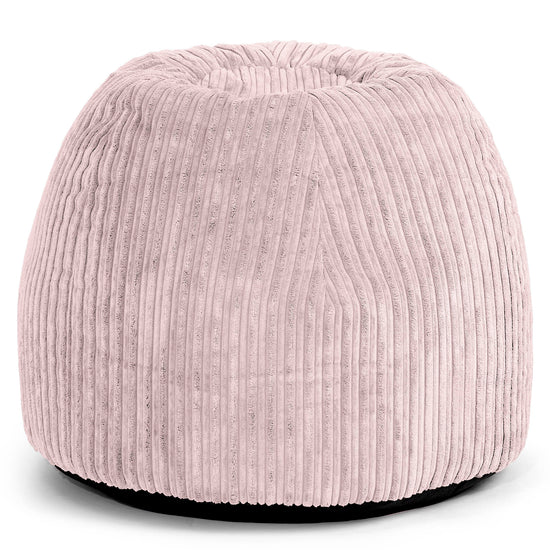 Tabouret Pouf de Coiffeuse - Côtelé Rose 02