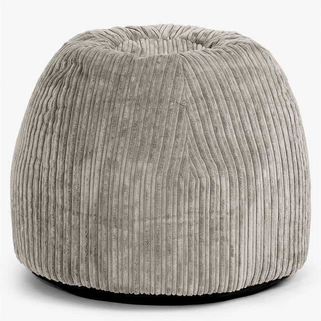 Tabouret Pouf de Coiffeuse - Côtelé Vison 01
