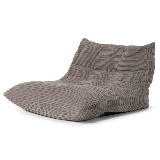 Fauteuil Pouf de Sol Noah - Côtelé Anthracite 02