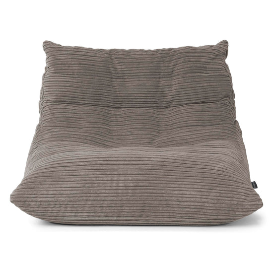 Fauteuil Pouf de Sol Noah - Côtelé Anthracite 01