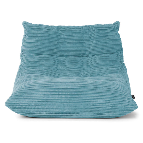 Fauteuil Pouf de Sol Noah - Côtelé Mer Égée 01