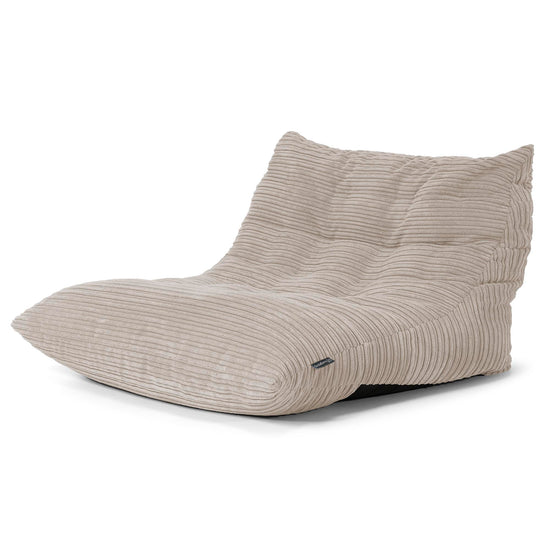 Fauteuil Pouf de Sol Noah - Côtelé Vison 02