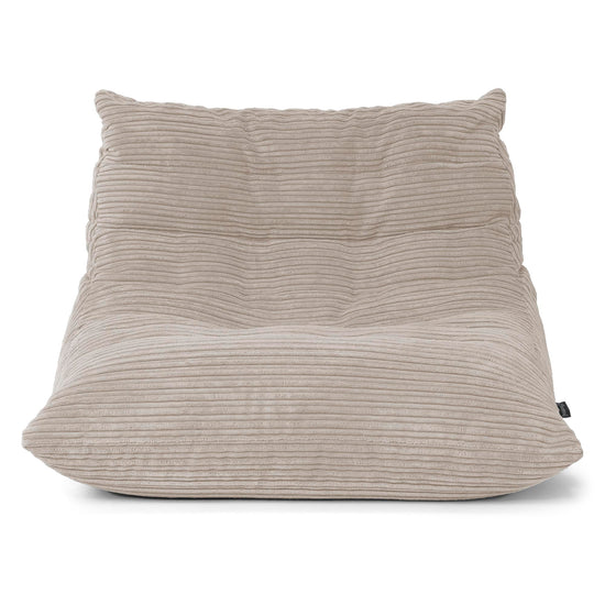 Fauteuil Pouf de Sol Noah - Côtelé Vison 01