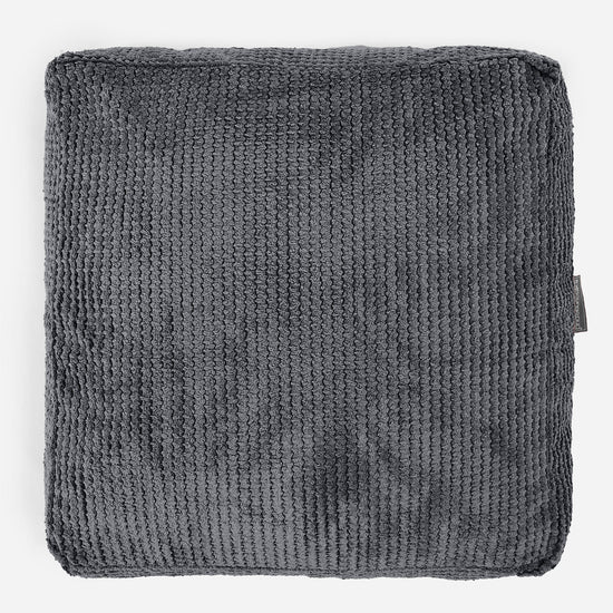 Grand Coussin de Sol - Pompon Noir 03