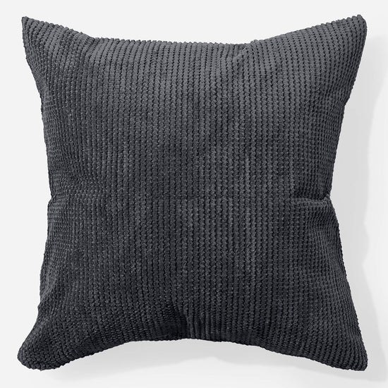 Grand Housse de Coussin 70 x 70cm - Pompon Noir 01