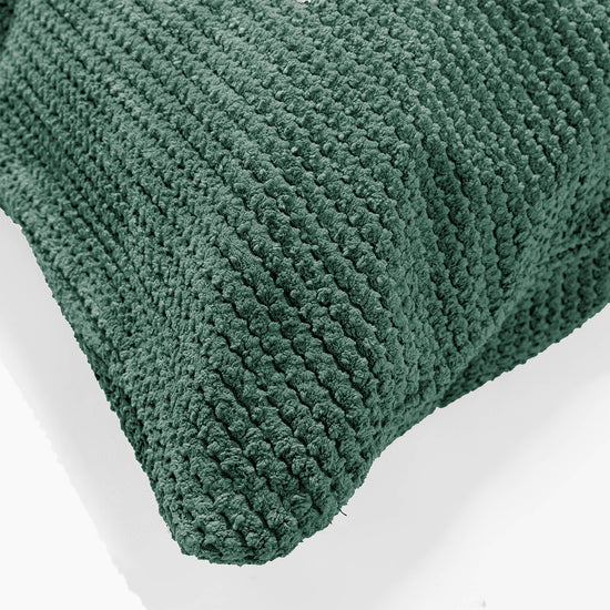 Grand Housse de Coussin 70 x 70cm - Pompon Vert Mousse 03