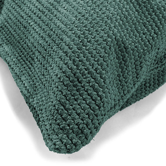 Grand Housse de Coussin 70 x 70cm - Pompon Vert Mousse 03