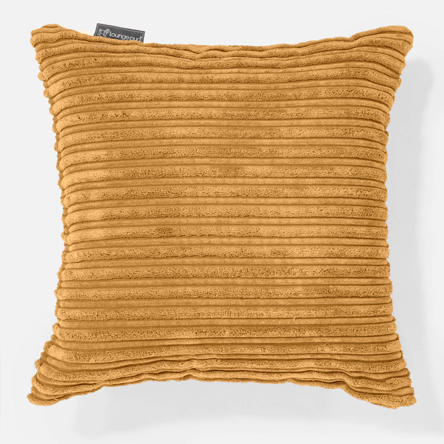 Housse de Coussin 47 x 47cm - Côtelé Miel doré 01