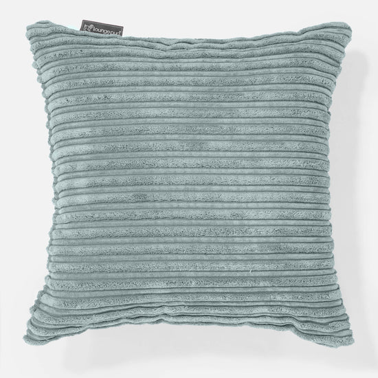 Housse de Coussin 47 x 47cm - Côtelé Verte Menthe 01