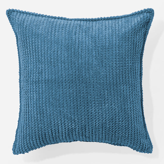 Housse de Coussin 47 x 47cm - Pompon Bleu Ciel 01