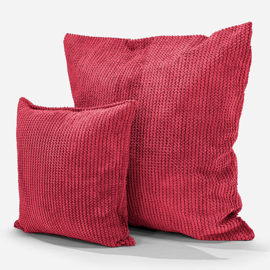 Housse de Coussin 47 x 47cm - Pompon Rouge pastel 02