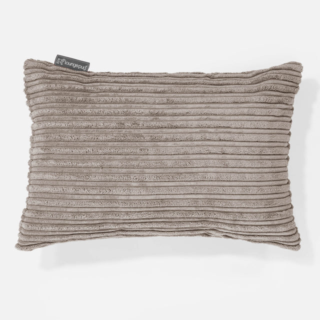 Housse de Coussin Rectangulaire 35 x 50cm - Côtelé Grège 01