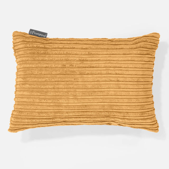 Housse de Coussin Rectangulaire 35 x 50cm - Côtelé Miel doré 01