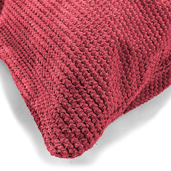 Housse de Coussin Rectangulaire 35 x 50cm - Pompon Rouge pastel 02