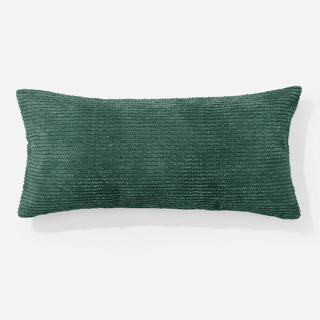 Housse de Coussin Rectangulaire Géant 40 x 70cm - Pompon Vert Mousse 01