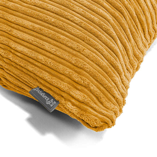 Housse de Coussin Rond 50cm - Côtelé Miel doré 02